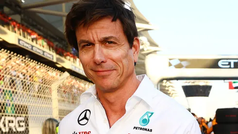 Mercedes GP Executive Director Toto Wolff looks on, on the grid during the F1 Grand Prix of Abu Dhabi at Yas Marina Circuit on December 08, 2024.