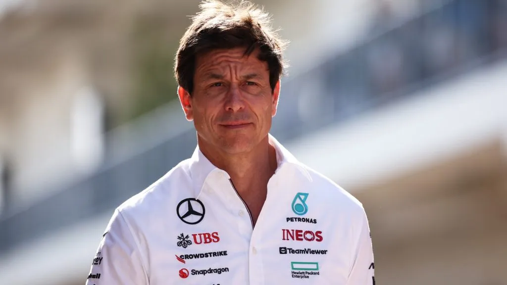 Mercedes GP Executive Director Toto Wolff walks in the Paddock prior to the Sprint ahead of the F1 Grand Prix of United States at Circuit of The Americas on October 19, 2024. (Source: Jared C. Tilton/Getty Images)