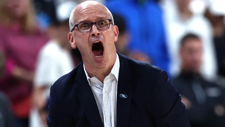 Head coach Dan Hurley of the Connecticut Huskies