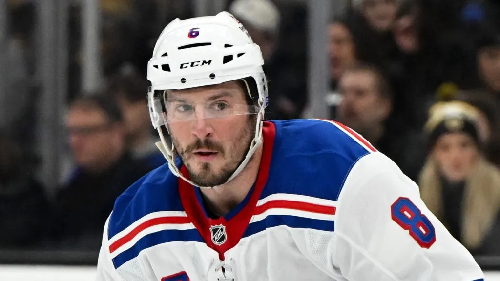 J.T. Miller #8 of the New York Rangers