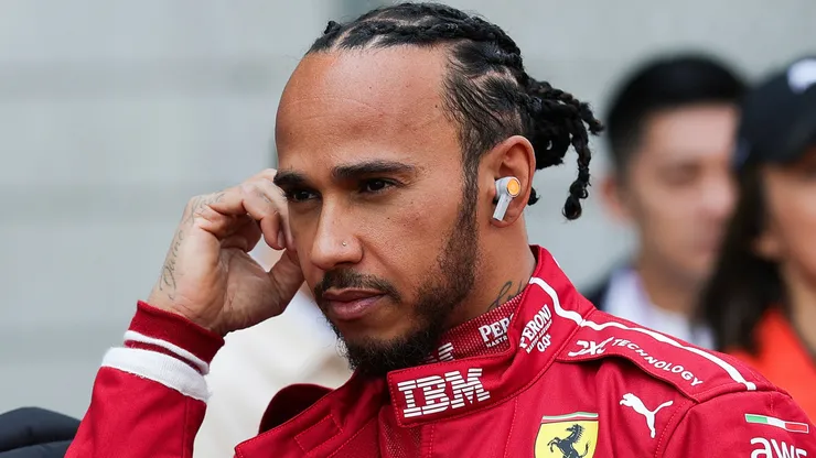 Lewis Hamilton of Great Britain and Scuderia Ferrari on the grid during the Sprint ahead of the F1 Grand Prix of China at Shanghai International Circuit on March 22, 2025 in Shanghai, China.