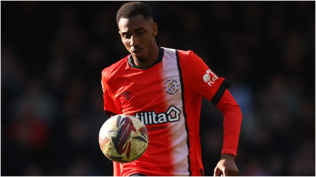 Isaiah Jones of Guyana in a game with Luton Town – Marc Atkins/Getty Images