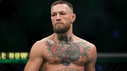 Conor McGregor of Ireland walks in the octagon before his lightweight bought against Dustin Poirier during UFC 264: Poirier v McGregor 3 at T-Mobile Arena on July 10, 2021.