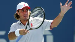 Vincent Spadea of the United States looks on while playing against Marat Safin of Russia during Day 2 of the 2008 U.S. Open at the USTA Billie Jean King National Tennis Center on August 26, 2008 in the Flushing neighborhood of the Queens borough of New York City.