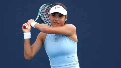 Emma Raducanu during the 2025 Miami Open