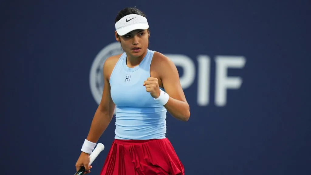 Raducanu reached the 2025 Miami quarterfinals (Rich Storry/Getty Images)