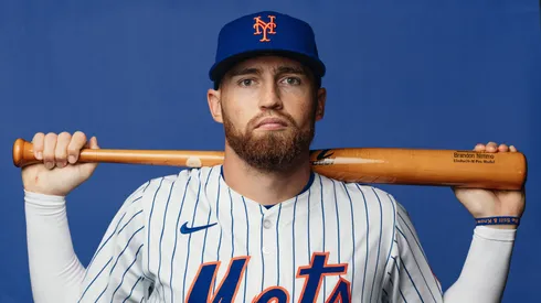 Brandon Nimmo #9 of the New York Mets.