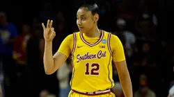 JuJu Watkins #12 of the USC Trojans