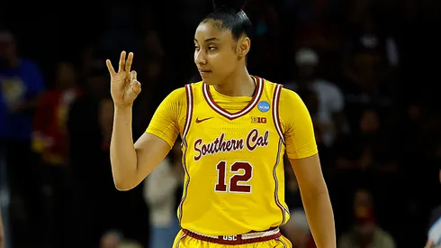 JuJu Watkins #12 of the USC Trojans