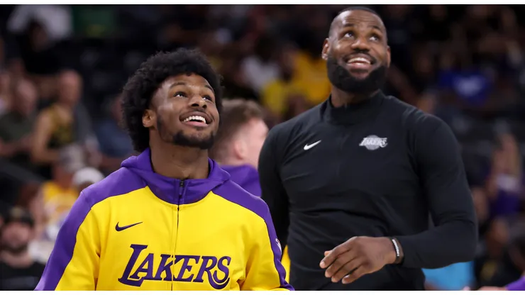 LeBron James shared the court with his son Bronny during the 2024-25 NBA season