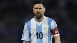 Lionel Messi of Argentina looks on prior to the South American FIFA World Cup 2026 Qualifier match between Argentina and Peru at Estadio Alberto J. Armando on November 19, 2024 in Buenos Aires, Argentina.