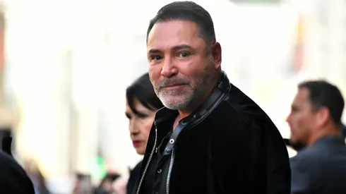 Oscar De La Hoya attends a ceremony honoring Mario Lopez With A Star On The Hollywood Walk Of Fame on October 10, 2024 in Hollywood, California.