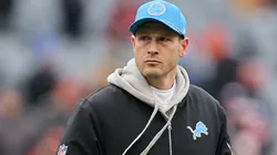 Offensive coordinator Ben Johnson of the Detroit Lions looks on prior to the game against the Chicago Bears at Soldier Field on December 22, 2024 in Chicago, Illinois.