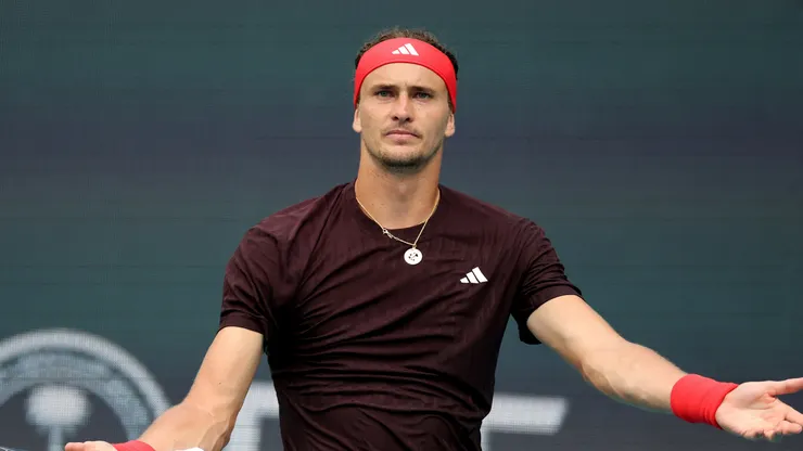 Alexander Zverev of Germany was eliminated from the 2025 Miami Open