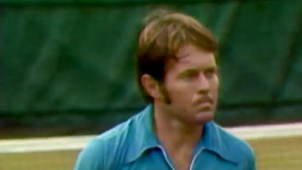 Richey during the 1972 US Open semifinal (Capture: YouTube)