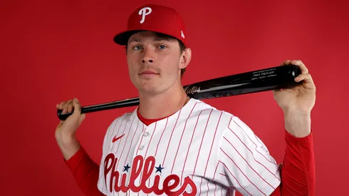 Max Kepler #17 of the Philadelphia Phillies poses for a portrait during the Philadelphia Phillies Photo Day at BayCare Ballpark on February 20, 2025 in Clearwater, Florida.