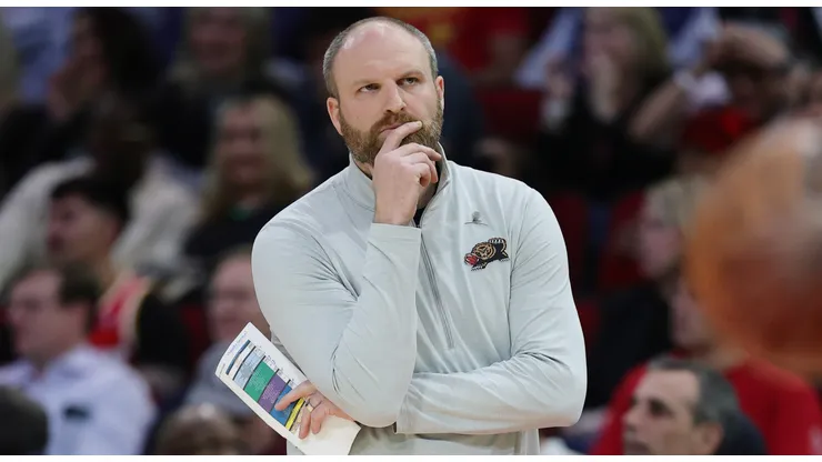 Head Coach Taylor Jenkins of the Memphis Grizzlies looks on against the Houston Rockets during the second half at Toyota Center on January 13, 2025 in Houston, Texas.