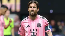 Lionel Messi #10 of Inter Miami CF reacts during the MLS match between Atlanta United and Inter Miami CF.