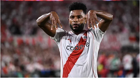 Miguel Borja of River Plate