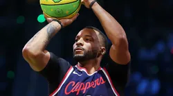 Norman Powell #24 of the Los Angeles Clippers shoots a three point basket during the 2025 Starry 3-Point Contest as part of the State Farm All-Star Saturday Night at Chase Center on February 15, 2025 in San Francisco, California.