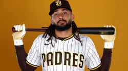 Fernando Tatis Jr. #23 of the San Diego Padres poses for a portrait during photo day at the Peoria Sports Complex on February 19, 2025 in Peoria, Arizona.
