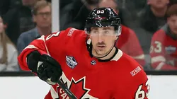 Brad Marchand #63 of Team Canada skates against Team United States in the NHL 4 Nations Face-Off Championship Game at TD Garden on February 20, 2025 in Boston, Massachusetts.