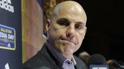 Rick Tocchet of the Arizona Coyotes during Media Day for the 2020 NHL All-Star.