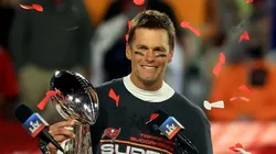 Tom Brady after winning the Super Bowl LV with the Tampa Bay Buccaneers