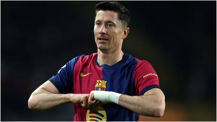 FC Barcelona's Robert Lewandowski.