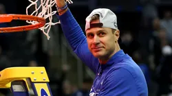 Head coach Jon Scheyer of the Duke Blue Devils