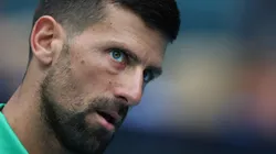 Novak Djokovic during the Miami Open 2025