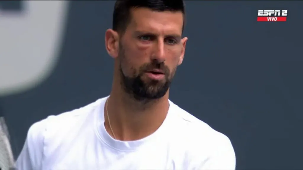 Novak Djokovic ahead of the 2025 Miami Open final (via ESPN2)
