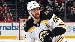 v88skates against the New Jersey Devils at Prudential Center on January 22, 2025 in Newark, New Jersey.