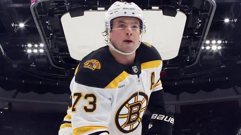 Charlie McAvoy #73 of the Boston Bruins skates against the Florida Panthers at Amerant Bank Arena on January 11, 2025 in Sunrise, Florida.
