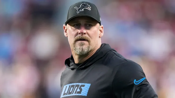 Head coach Dan Campbell of the Detroit Lions looks on before the game against the San Francisco 49ers at Levi's Stadium on December 30, 2024 in Santa Clara, California.