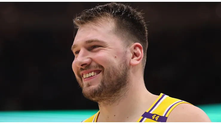 Luka Doncic #77 of the Los Angeles Lakers.