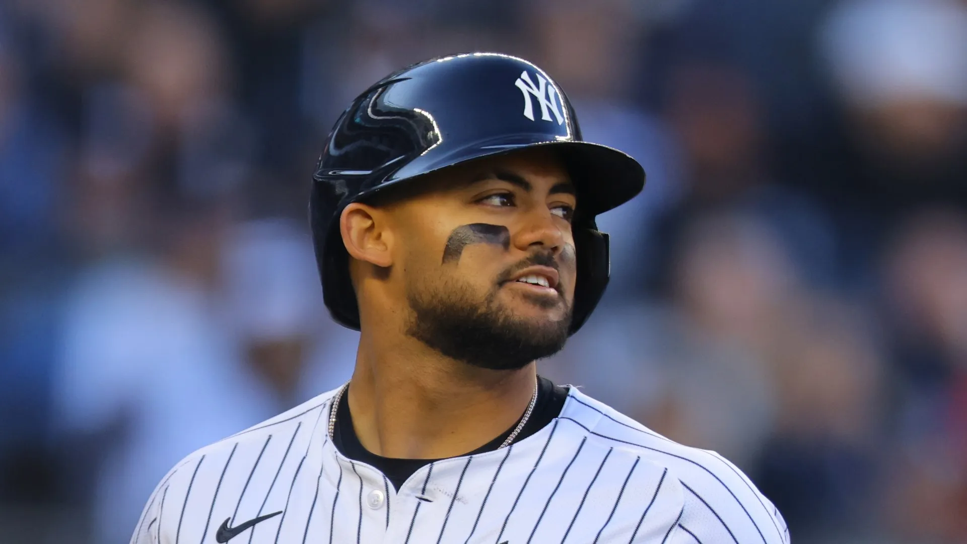 Jasson Dominguez looks on