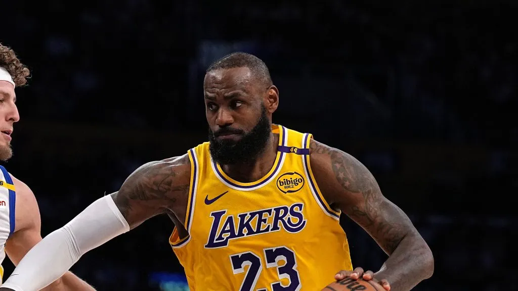 LeBron James  of the Los Angeles Lakers 