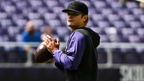 J.J. McCarthy #9 of the Minnesota Vikings