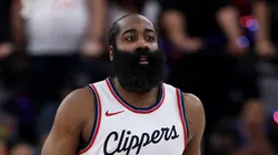 James Harden #1 of the Los Angeles Clippers in action against the Oklahoma City Thunder