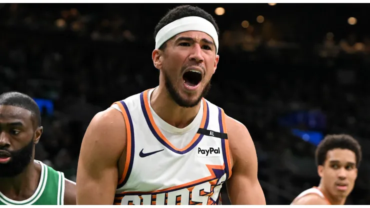 Devin Booker #1 of the Phoenix Suns,