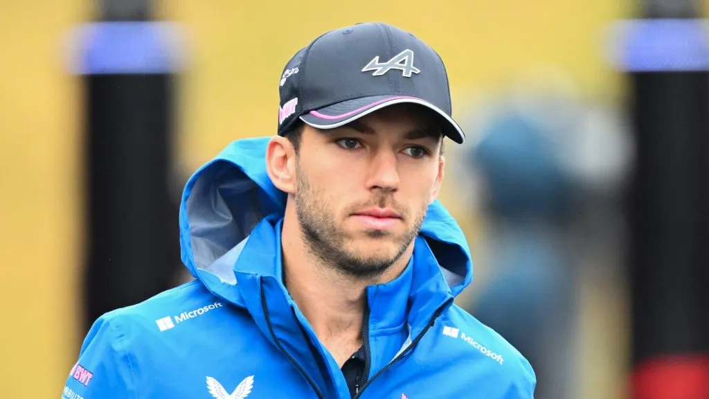 Pierre Gasly looks on