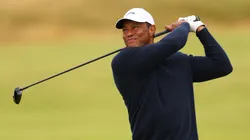 Tiger Woods of the United States plays his second shot on the fourth hole during day two of The 152nd Open championship at Royal Troon on July 19, 2024.