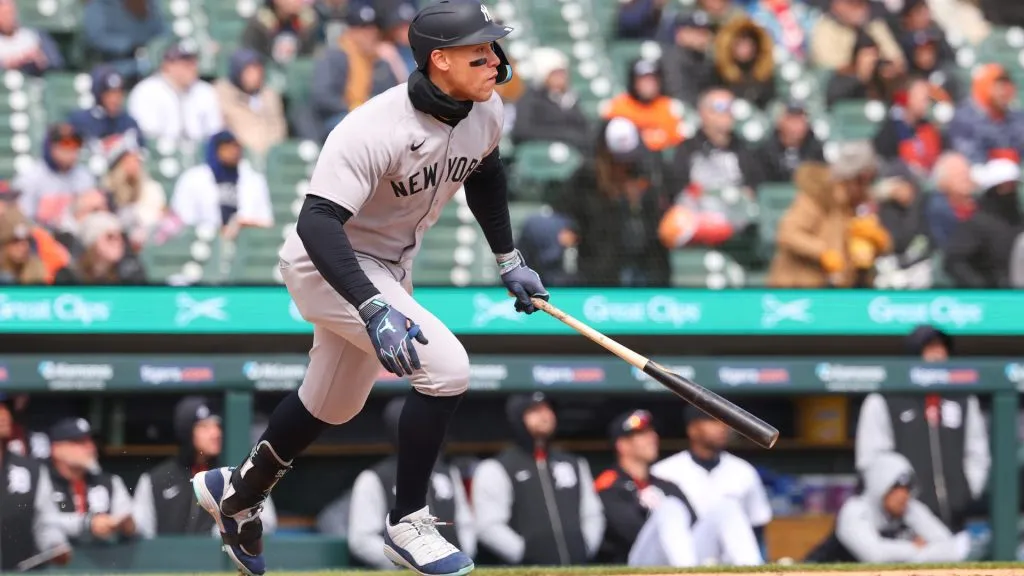 Tarik Skubal #29 of the Detroit Tigers reacts after his play for an out during a 2025 Major League Baseball season home opening game at Dodger Stadium on March 27, 2025 in Los Angeles, California. (Photo by Harry How/Getty Images)