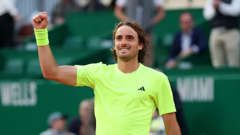 Greek star Stefanos Tsitsipas during the 2025 Monte Carlo Masters