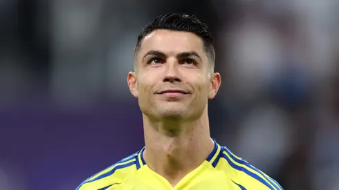 Cristiano Ronaldo looks on during a match with Al Nassr.