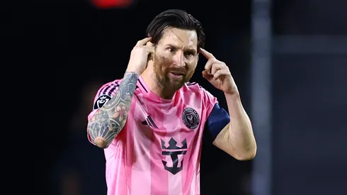 Lionel Messi playing for Inter Miami in 2025.