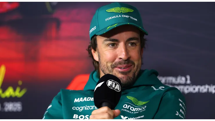 Fernando Alonso of Spain and Aston Martin F1 Team in the Drivers Press Conference during previews ahead of the F1 Grand Prix of China at Shanghai International Circuit on March 20, 2025 in Shanghai, China.