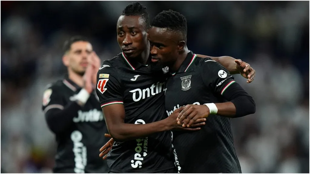 Yan Diomande and Seydouba Cisse of CD Leganes – Angel Martinez/Getty Images