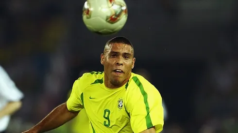 Ronaldo of Brazil in action during the World Cup Final match against Germany